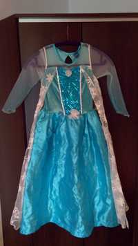 Suknia sukienka Elza ELSA Kraina Lodu Frozen bal strój przebranie