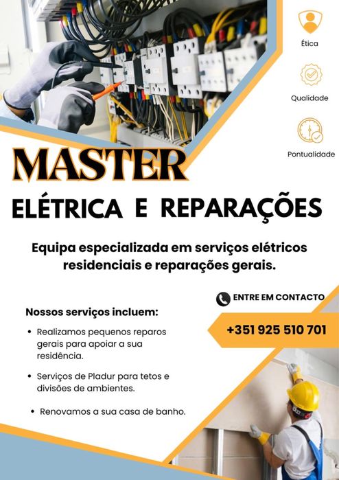 Servicos eletricos (residencial/industrial), remodelacoes e restauro.