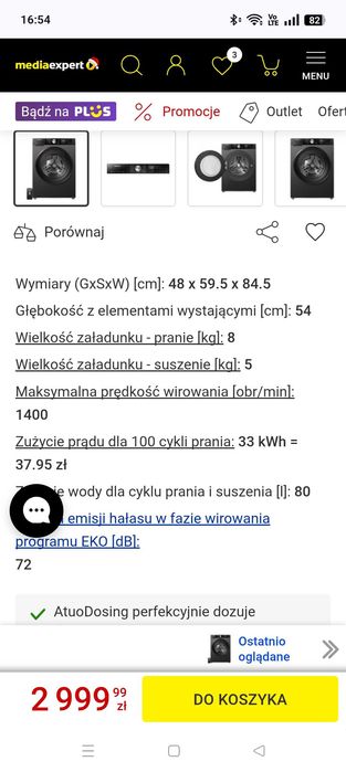 Pilne! Pralko-suszarka HISENSE z GWARANCJĄ do 31.07.2027