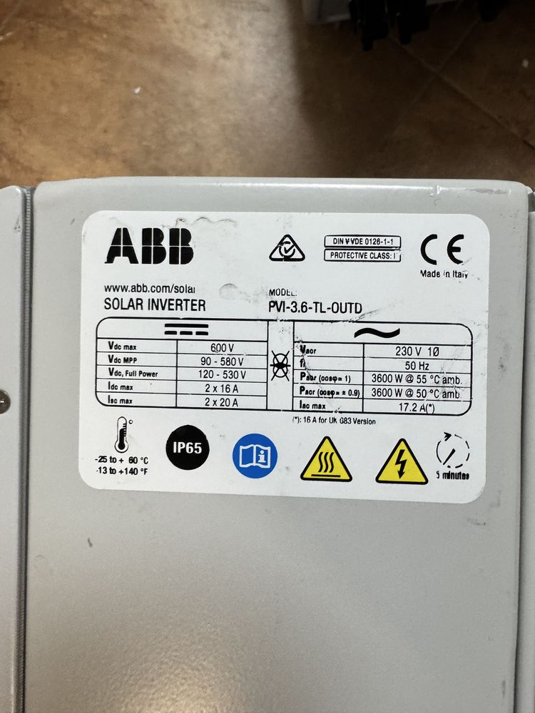 ABB PVI 3.6 Aurora falownik fotowoltaiczny inwerter inverter