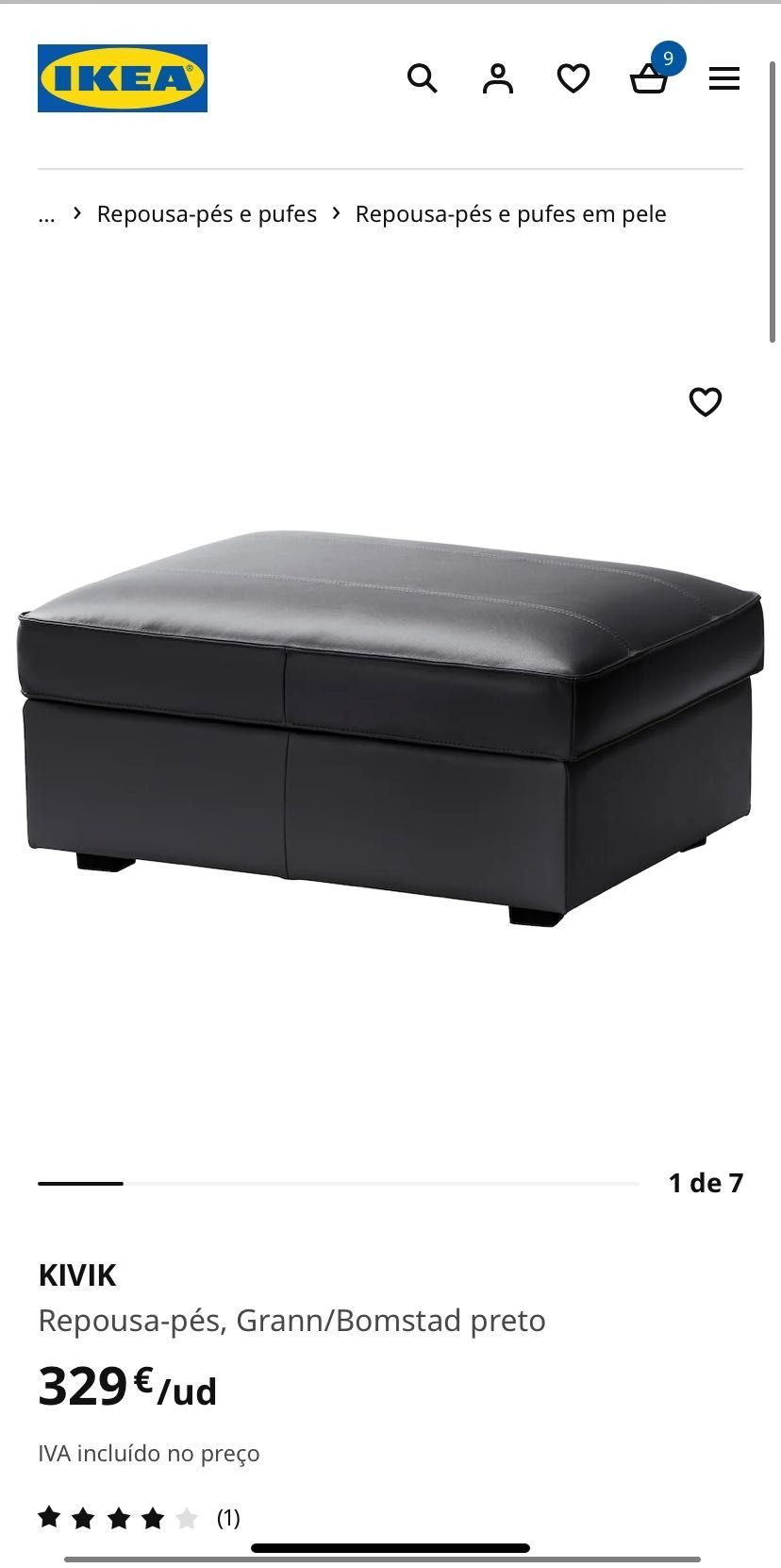 Repousa Pés Kivic (IKEA)