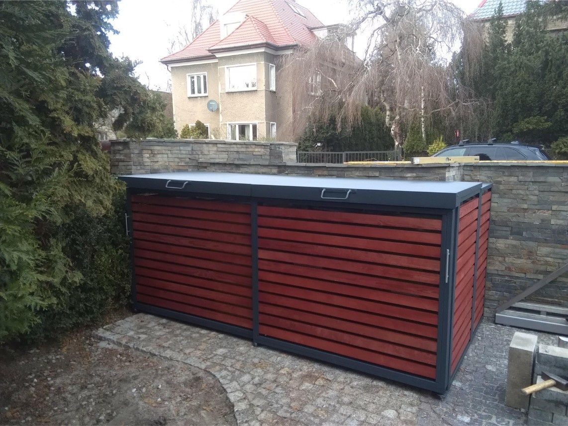 Zabudowa koszy na śmieci