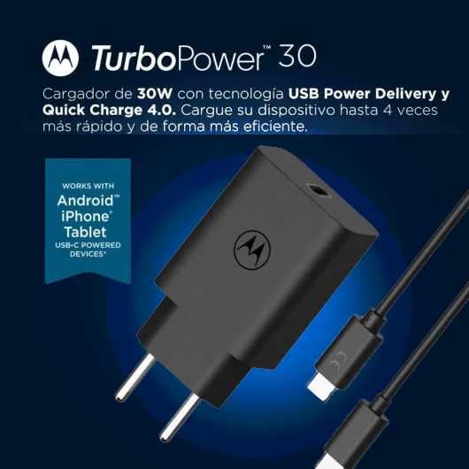 ORYGINALNA Ładowarka + KABEL USB-C USB typ C Motorola TurboPower 30W