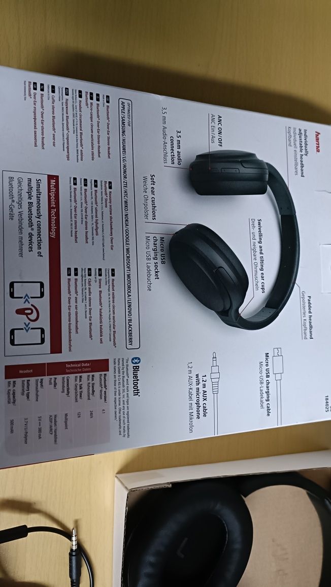 Słuchawki bezprzewodowe Bluetooth Hama