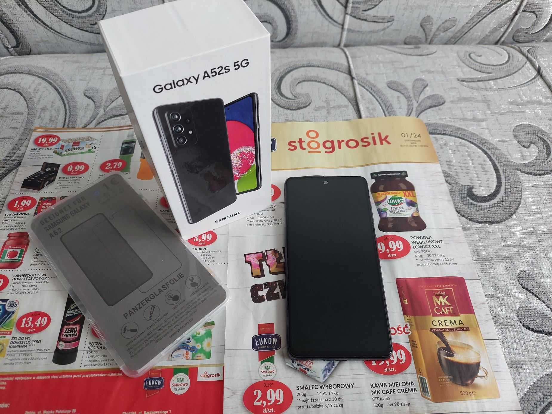 Samsung Galaxy A52s - świetny stan / gratis szkło