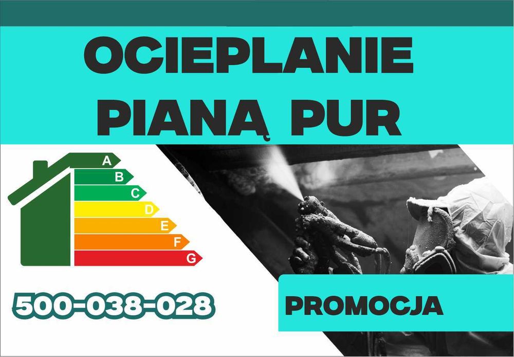 Już od Od 50 zł/m2 Extra PUR Ocieplanie pianą pur, Extra jakość PUR