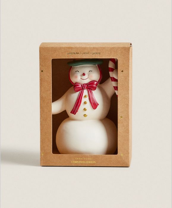 Candeeiro De Presença Em Boneco De Neve Zara Home NOVO