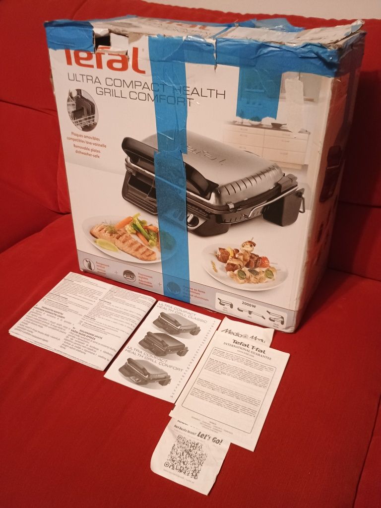 Gril Tefal GC 305012 UC 600, Nowy Super sprzęt, Łódź centrum