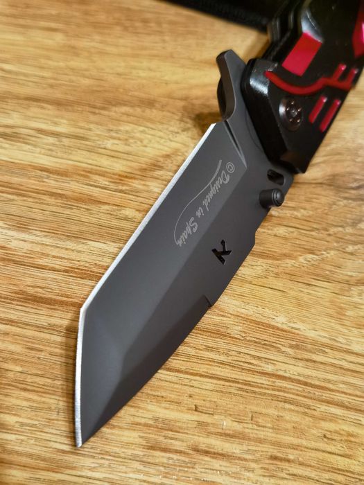 Nóż ratowniczy sprężynowy 3/7Cr17Mov