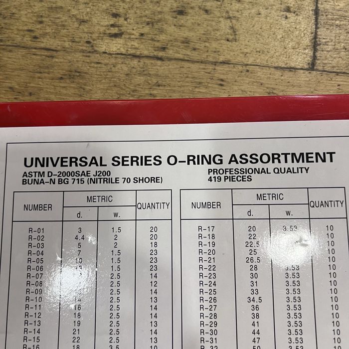 Caixa O-Rings /Vedantes/borrachas 419 Peças - NOVO