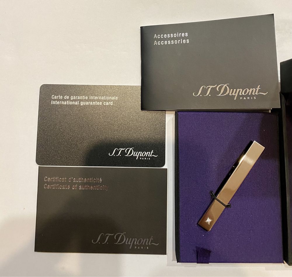 Зажим для галстука S.T.Dupont с брильянтом