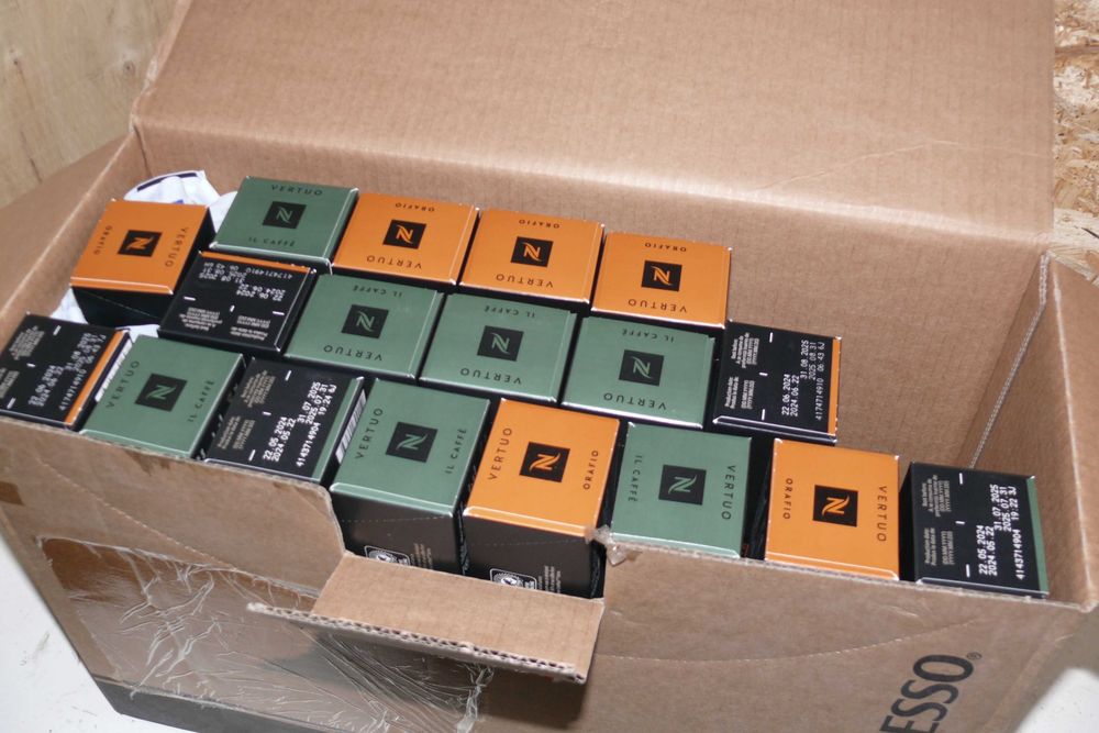 Lotes de cápsulas Nespresso Vertuo.