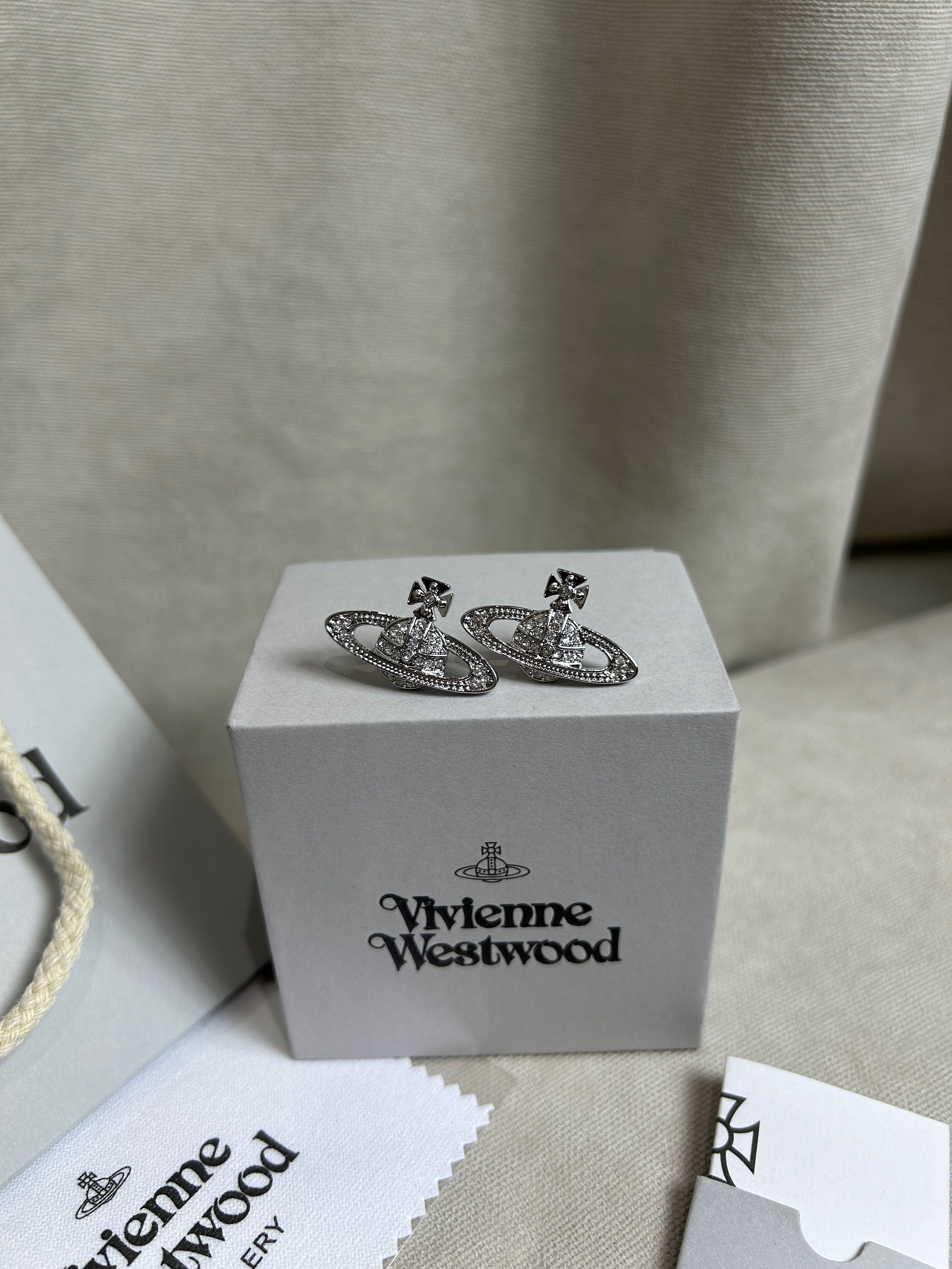 Vivienne Westwood Classic Saturn Earrings оригинал сережки серьги