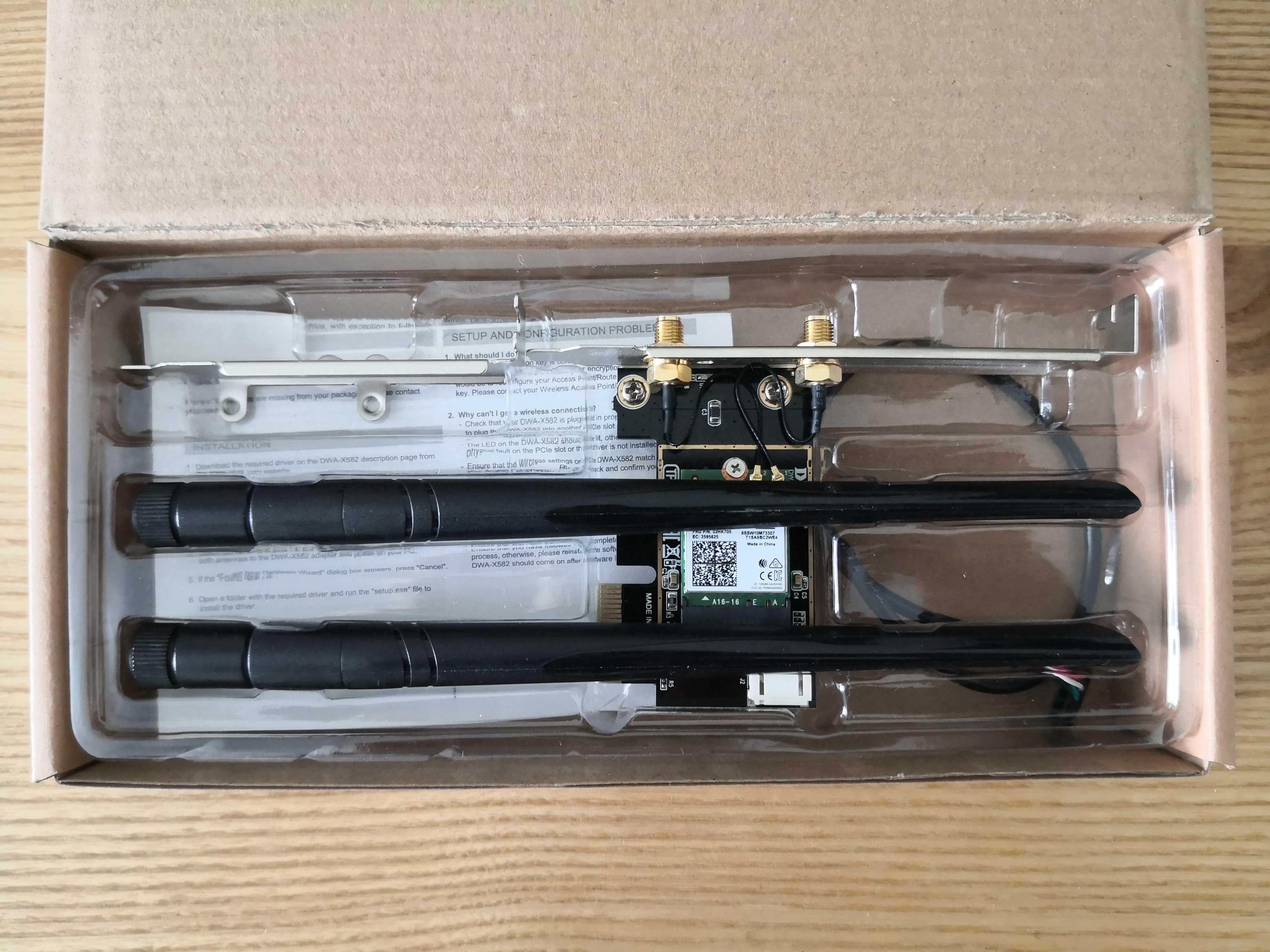 Wi-Fi-адаптер/bluetooth D-Link DWA-X582 AX3000 PCI Express