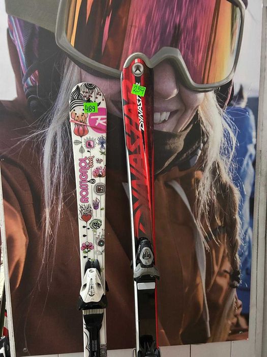 Piękne narty dla dziewczynki Rossignol- 130 cm- 489zł/ Sklep-Serwis