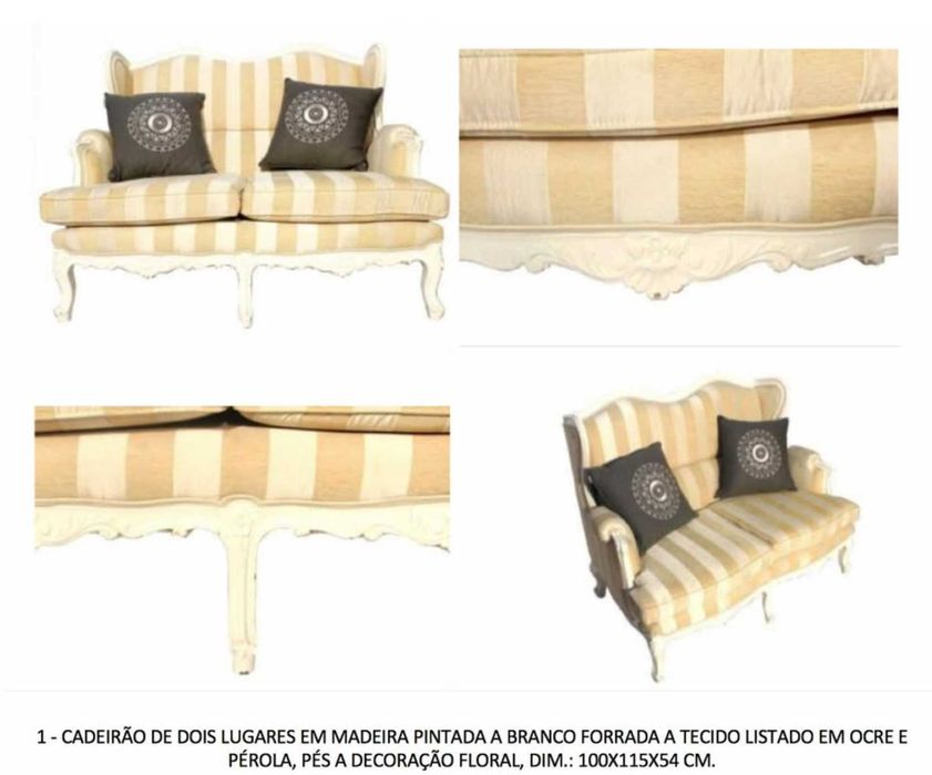 Cadeirão antigo de 2 Lugares