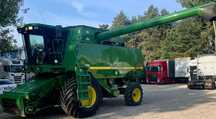 John Deere CTS 9780 KLIMA HEDER 7.60m ROTOR STÓŁ DO RZEPAKU OPONY 90% MOC:340KM  Heder 7.60m Klima Rotor Stół Do Rzepaku 4x4 2000r Ładny