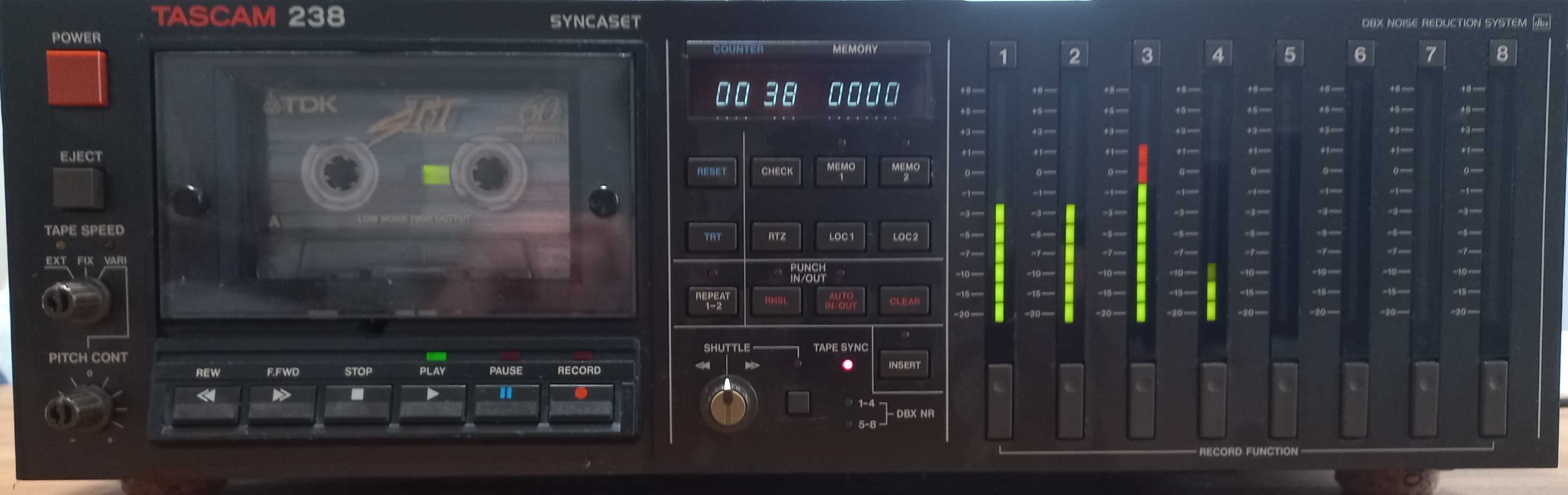Tascam 238 Syncaset 8 track multitrack recorder