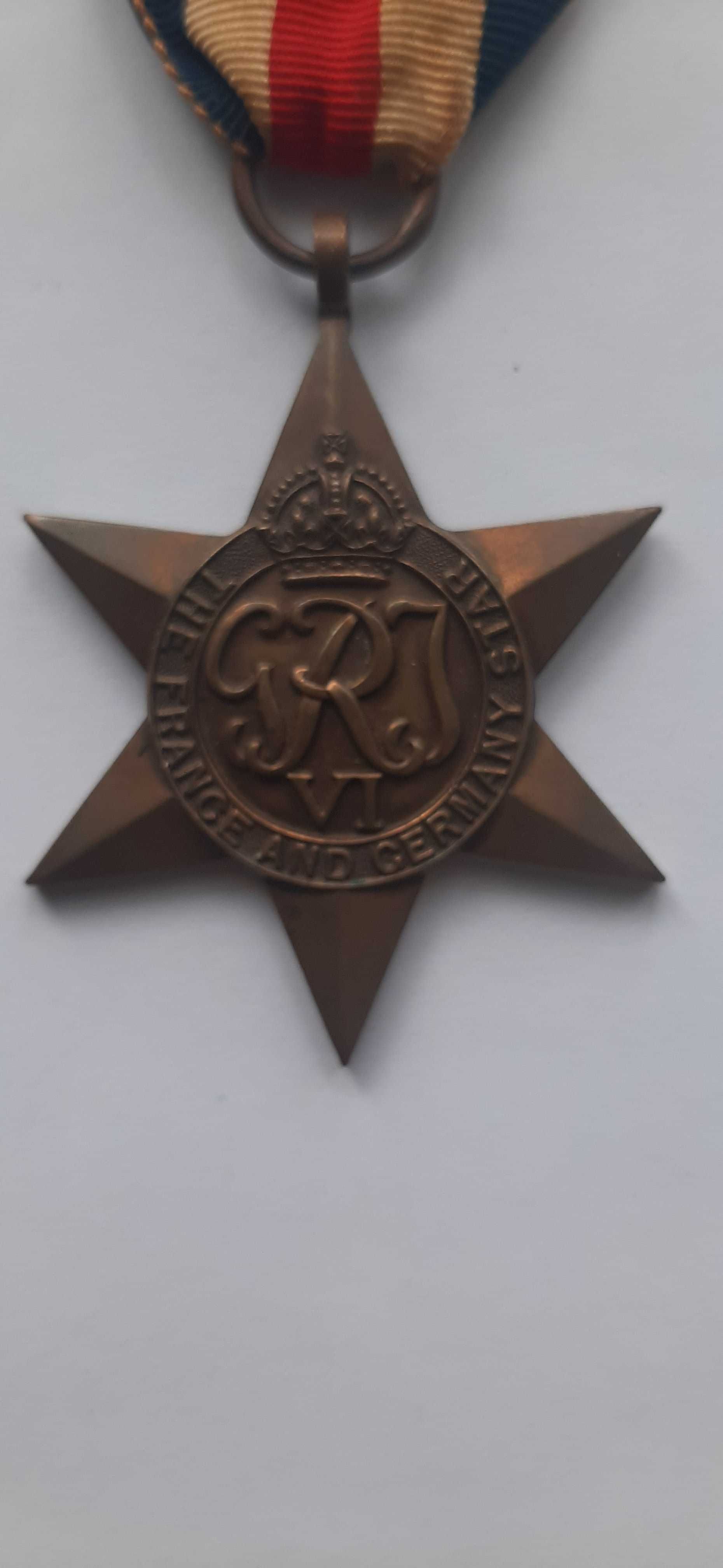 Medal Brytyjski. Gwiazda, Francja, Niemcy.