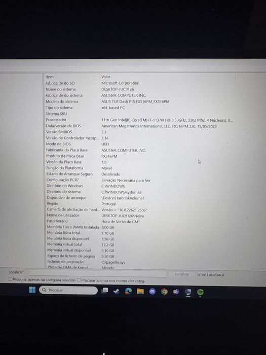 Asus TUF Dash F15 Gaming