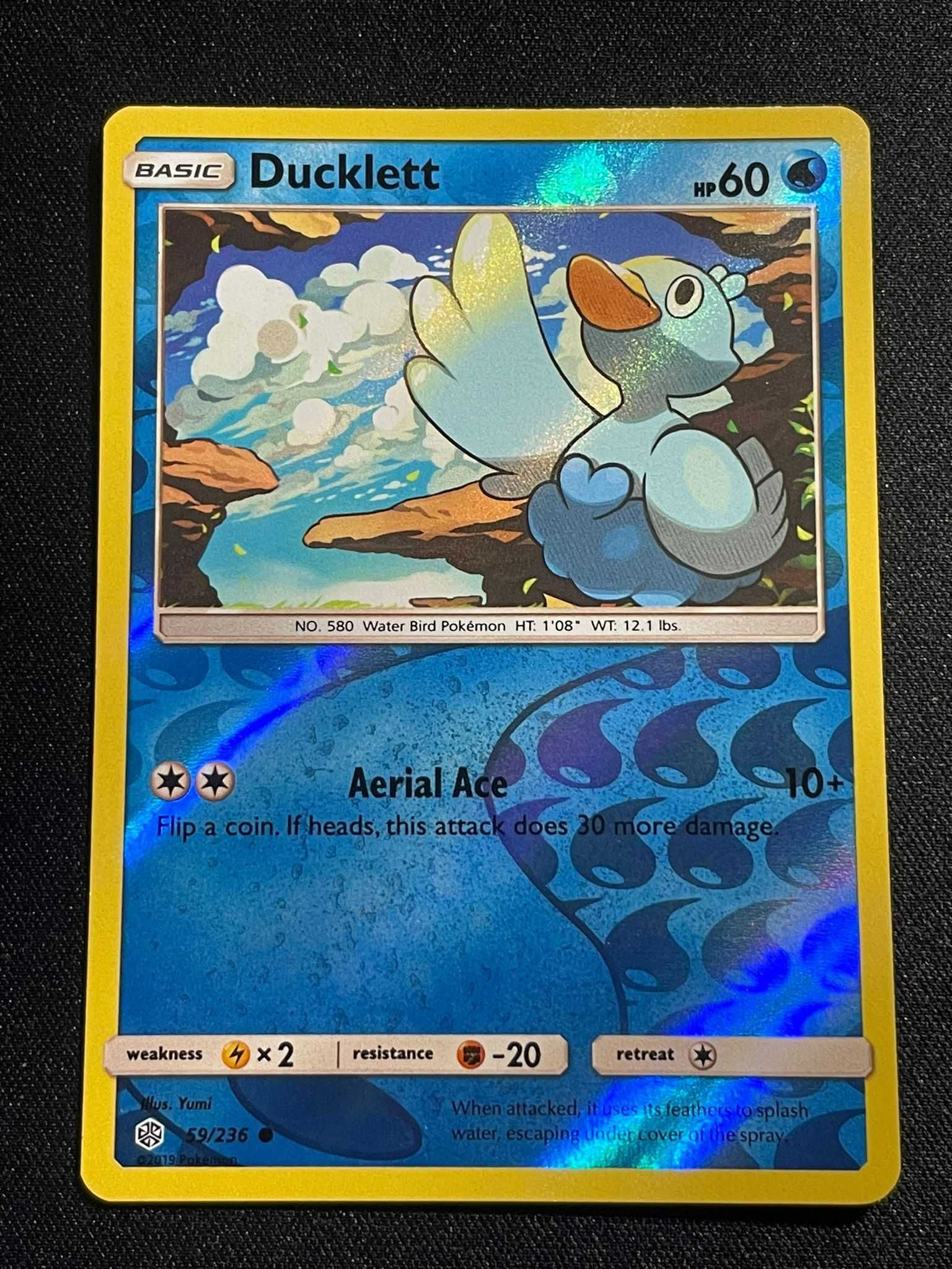 Carta Pokémon Ducklett 59/236 Cosmic Eclipse