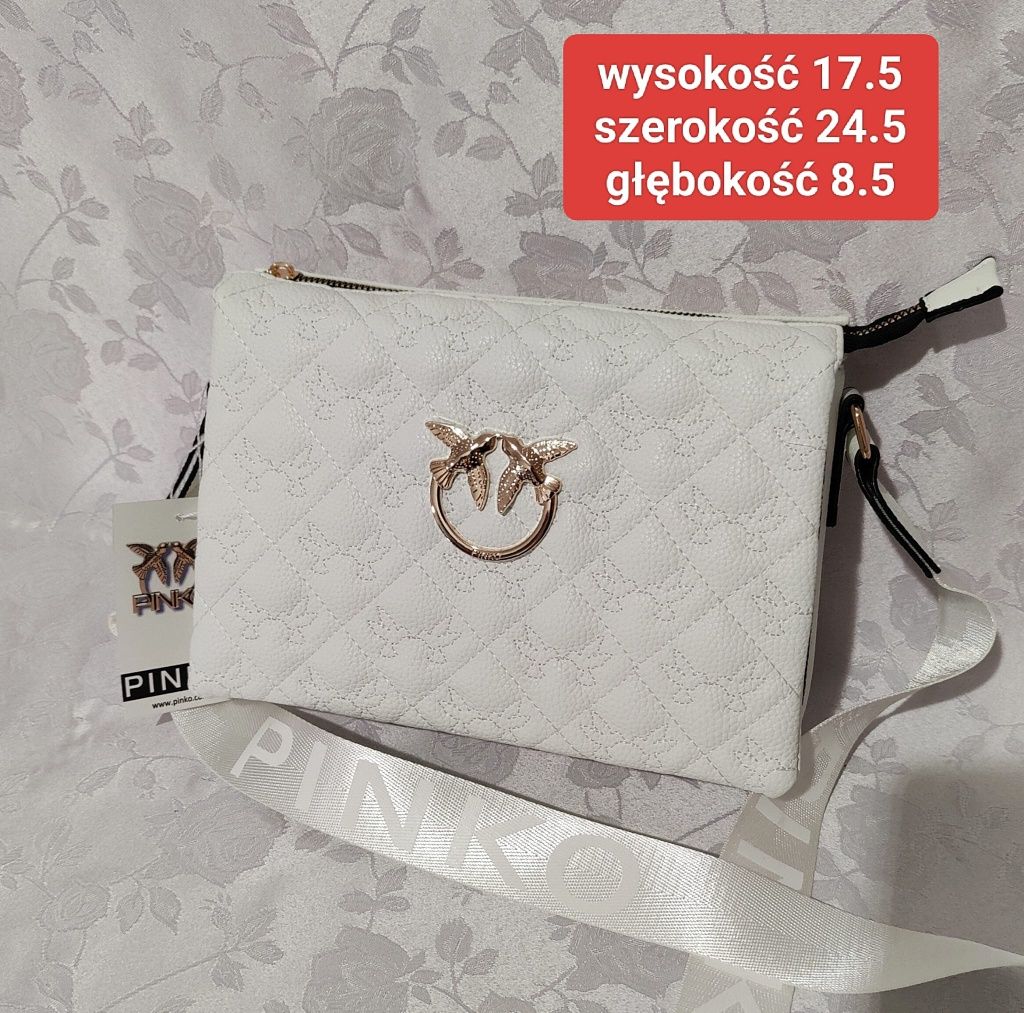 Biała elegancka torebka marki Pinko nowość hit