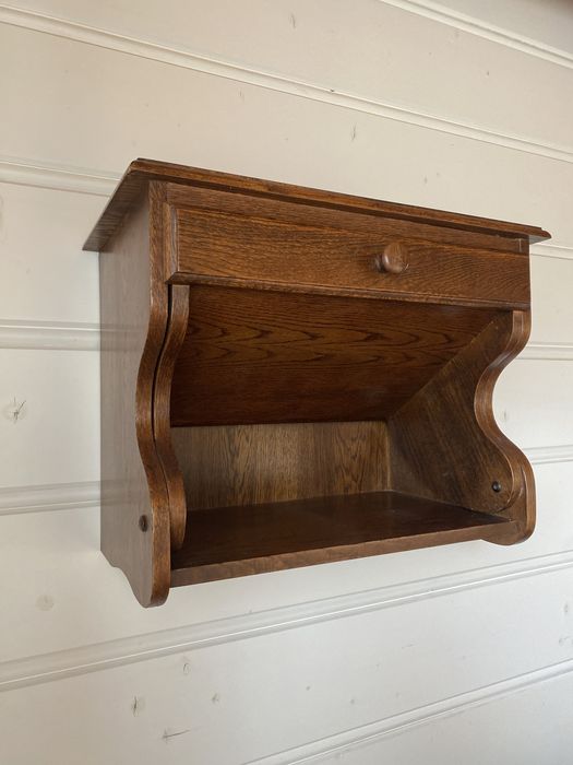 Szafka wisząca, dębowa, starocie, vintage,antyki