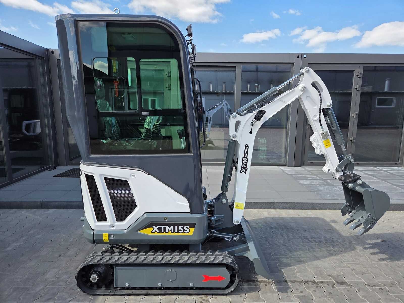 XTM X15s z kabiną 2025, Leasing, Raty Mini Koparka NOWA