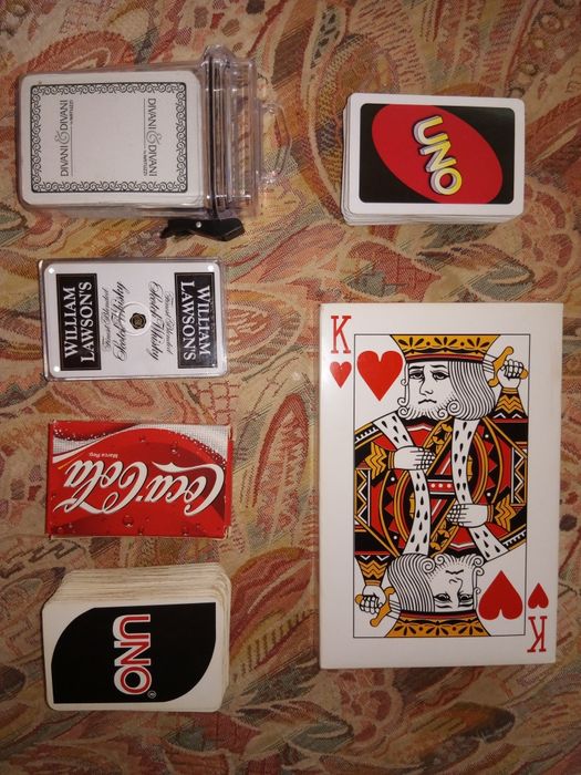 Jogos 6 baralhos de cartas variados