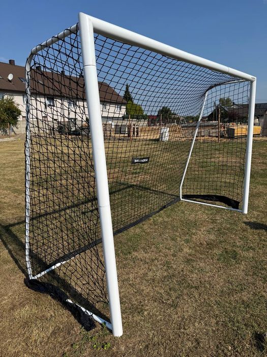 Bramka do piłki nożnej Hudora Advanced 300 x 200 cm Stal biała