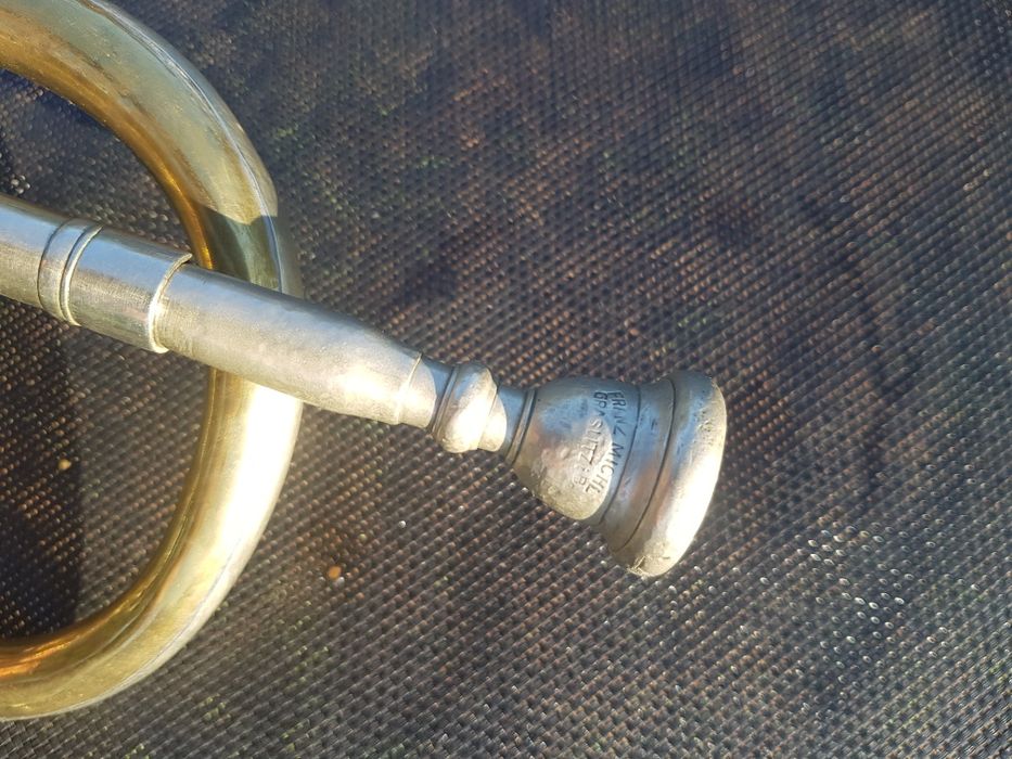 Stary Kornet  trąbka Josef Glassl Graslitz.Böhmener.