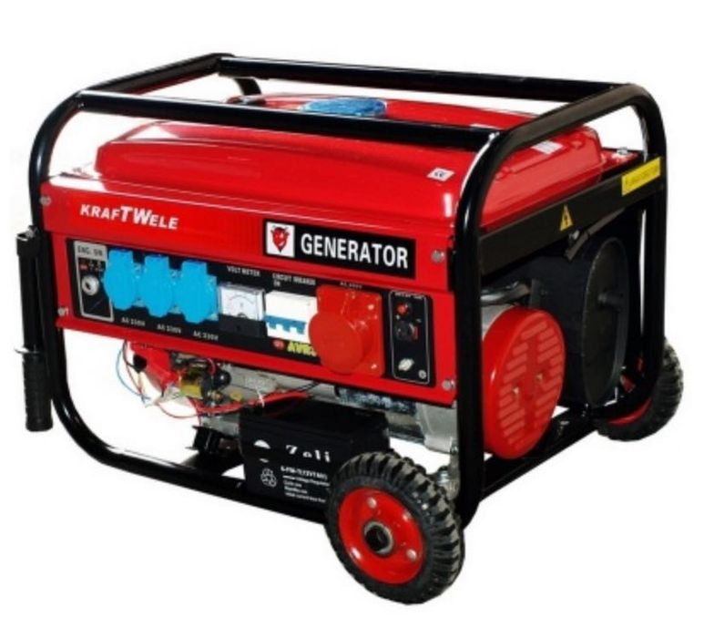 Генератор бензиновий KRAFTWELE KW6500+ 3F 6.5 кВт в наявності