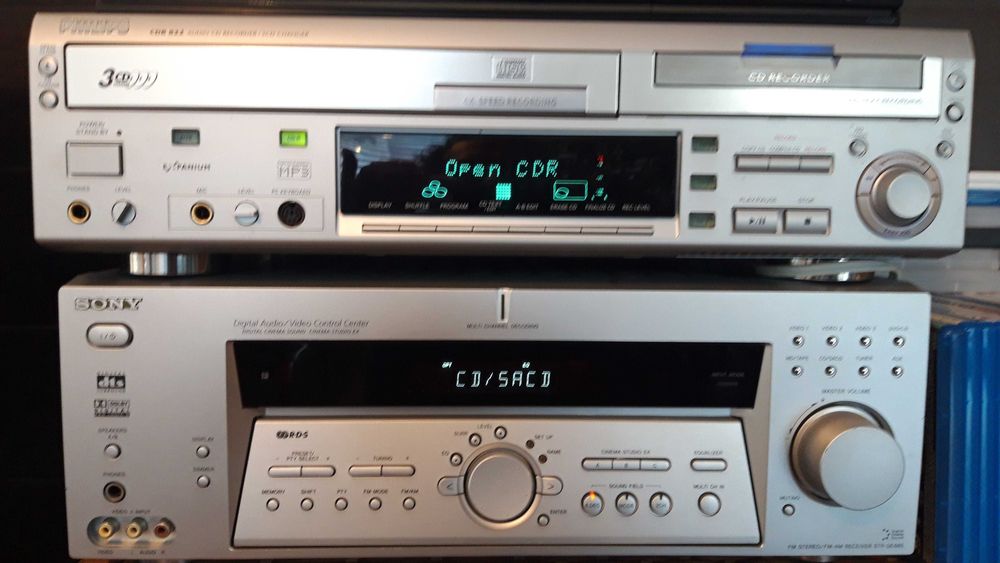 sistema sony surround AV e leitor gravador cd phillips