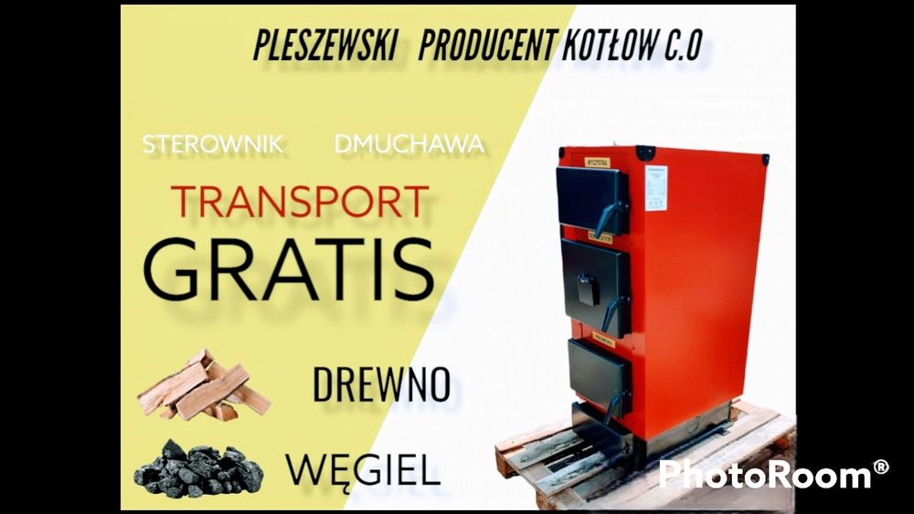 Kocioł zasypowy 25 kW do 200m2 kotły drewno węgiel Dowóz Gratis