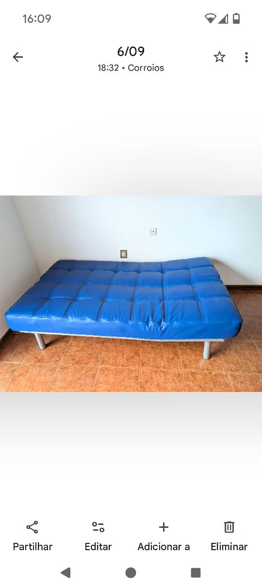Sofá cama 3 lugares