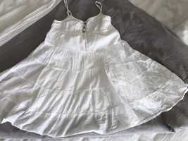 Biała letnia sukienka dla dziewczynki