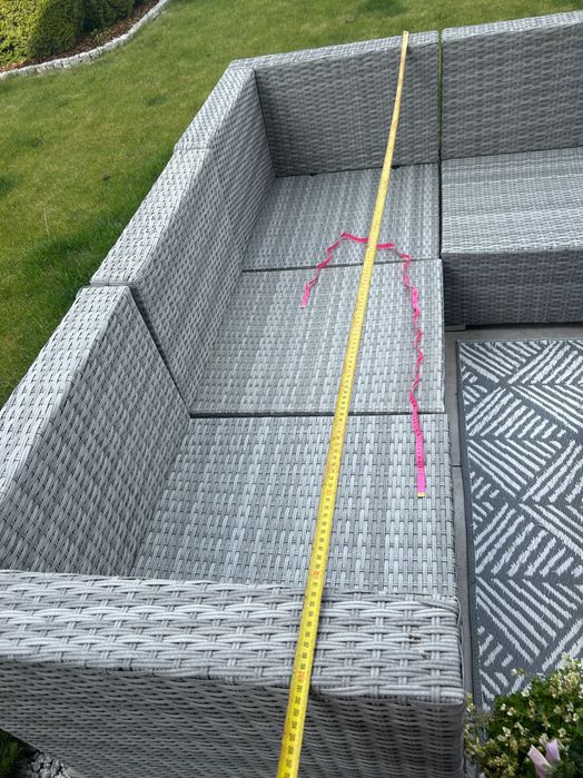 Zestaw mebli ogrodowych modułowych 9 elementów