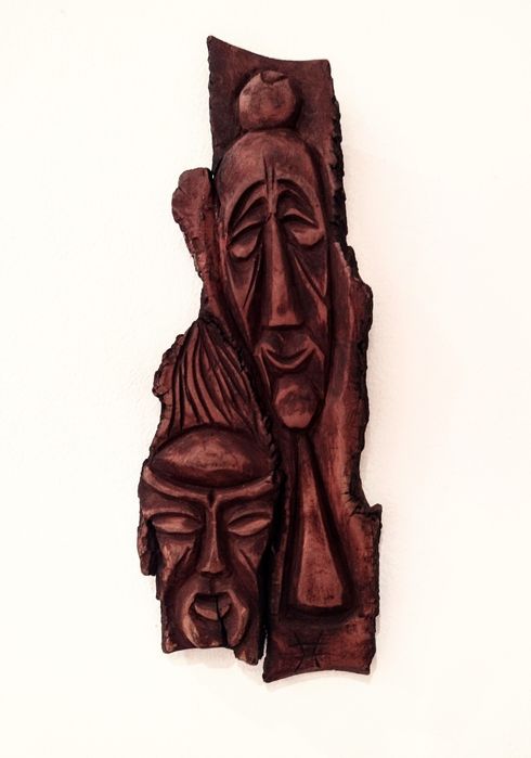 Drewniana płaskorzeźba