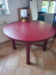 Stół okrągły burgund średnica ok 115 cm