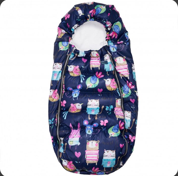 В роддом меховой кокон конверт Twins voyage