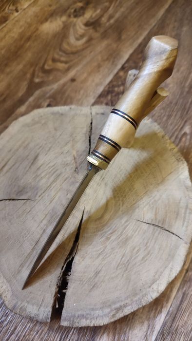 Кованый нож "Корсар", сталь 65г в обкладках 40х13.