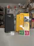 Etui plecki silikon czarne + SZKŁO do XIAOMI POCO X3 / X3 NFC / X3 PRO