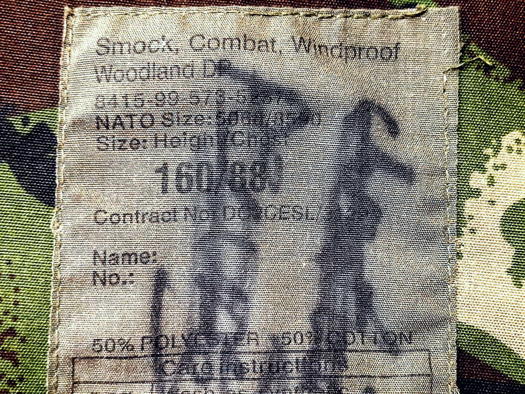 Куртка Smock Combat Windproof Woodland DP. 160/88