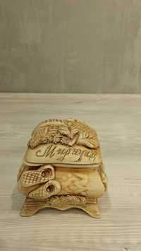Шкатулка керамика Миргород (Ручная работа) для мелких украшений