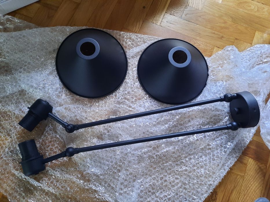 Nowa lampa sufitowa Argon ALTEA czarna podwójna