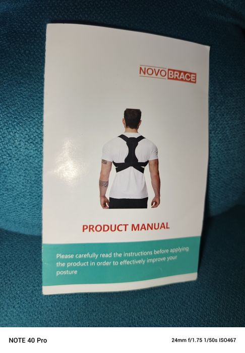 Korektor postawy pleców L stabilizator Novo Bramce pajączek