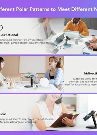 Usb микрофон nearstream am10u для стриминга с подставкой, три режима з