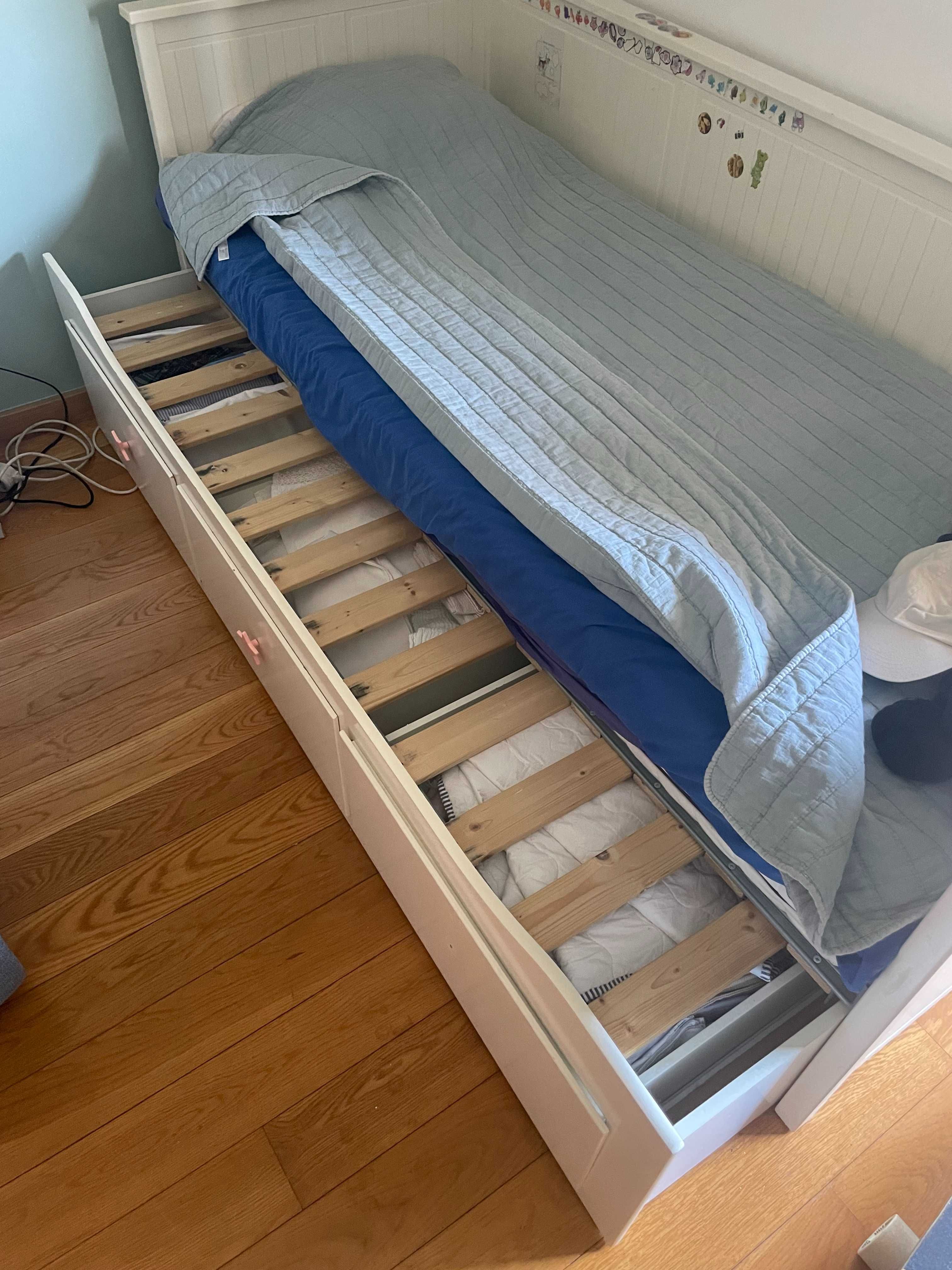 PROMO - CAMA IKEA HEMNES - SEM COLCHÕES - OFERTA LENÇÕIS