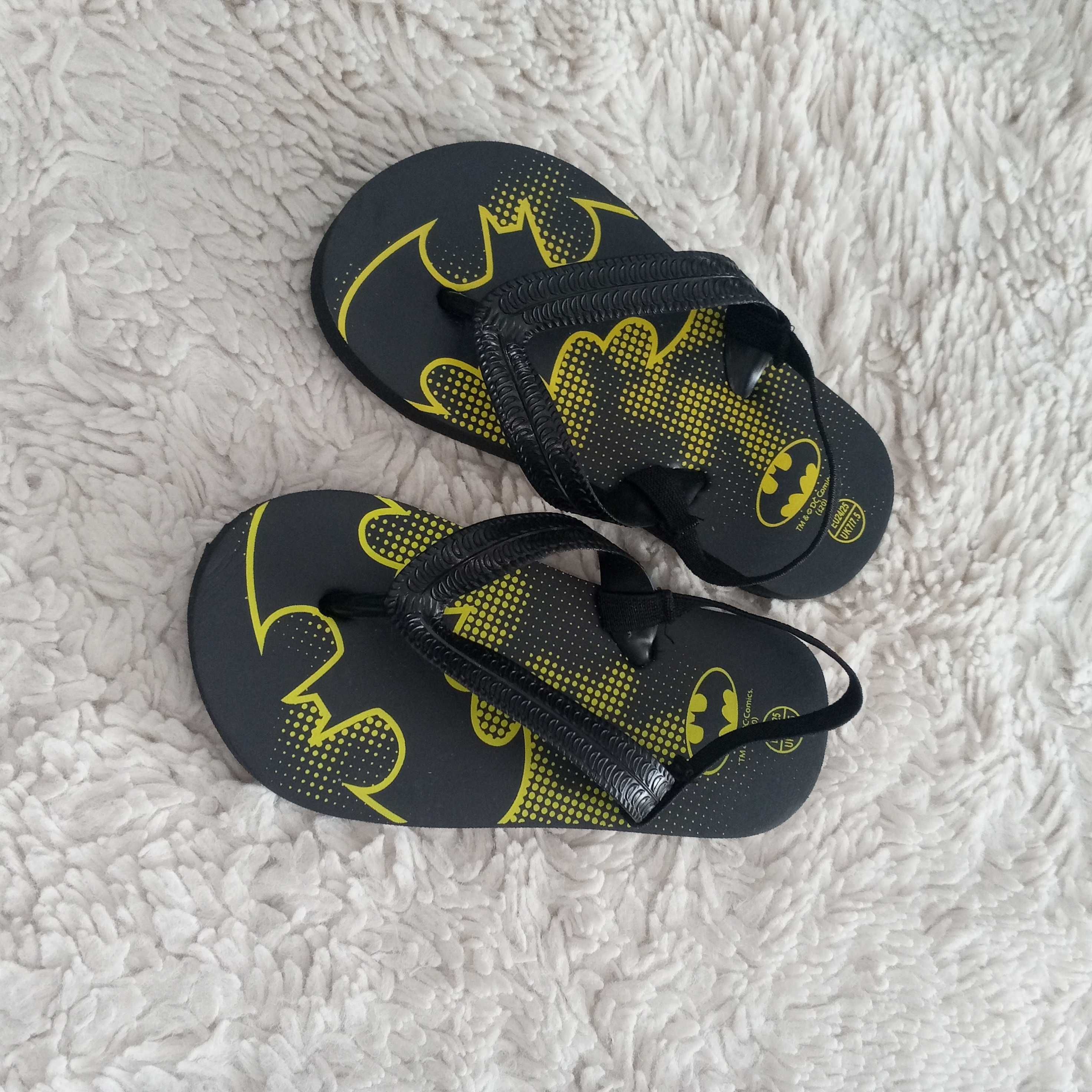 Nowe japonki klapki na basen lato butki buty Batman 24/25 chłopiec