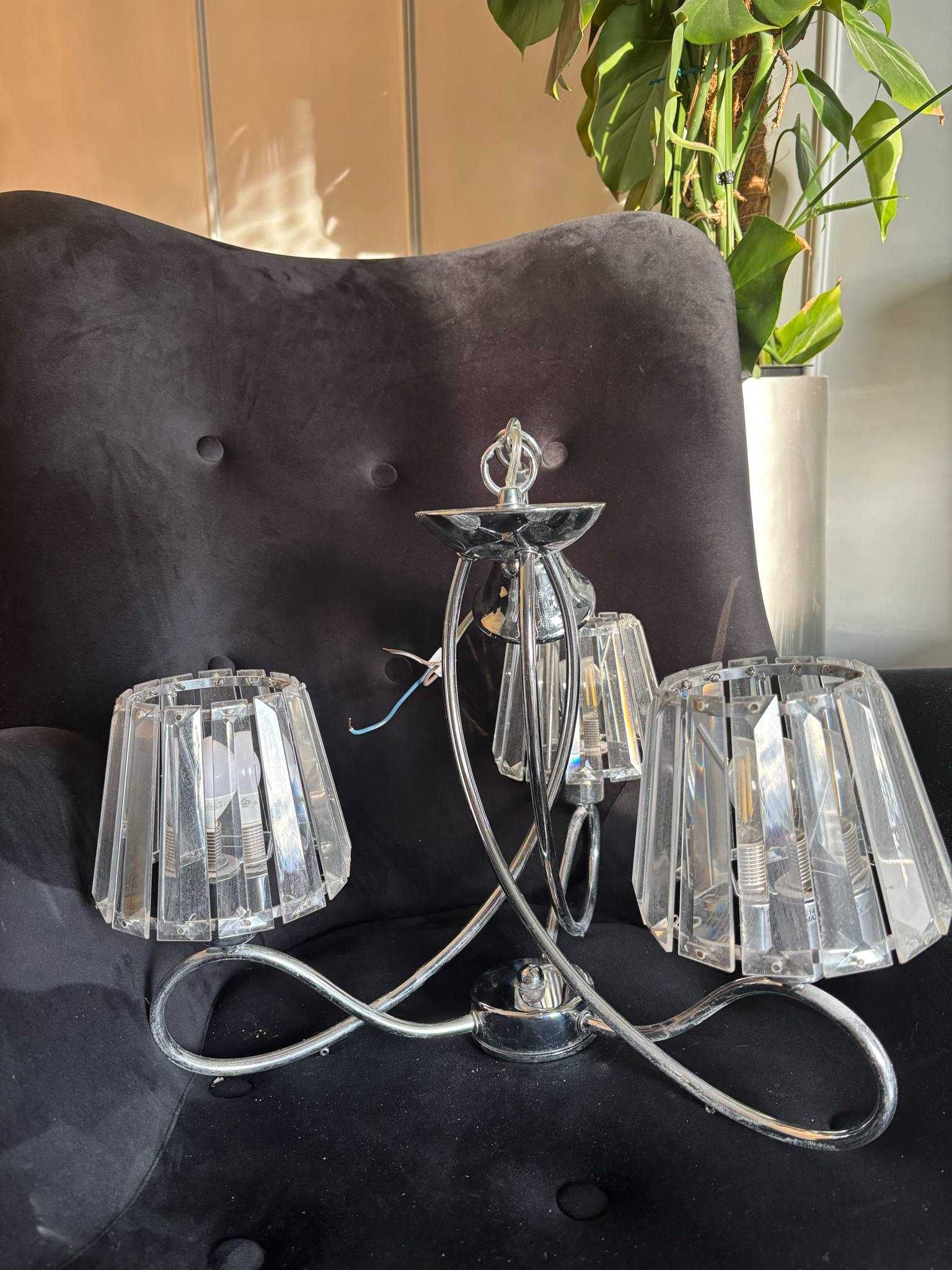 lampa wisząca kryształowa